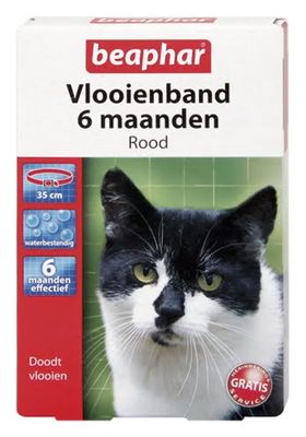 Beaphar vlooienband kat rood Beaphar vlooienband kat rood
