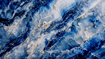 Donkerblauw marmeren vinyl tapijt