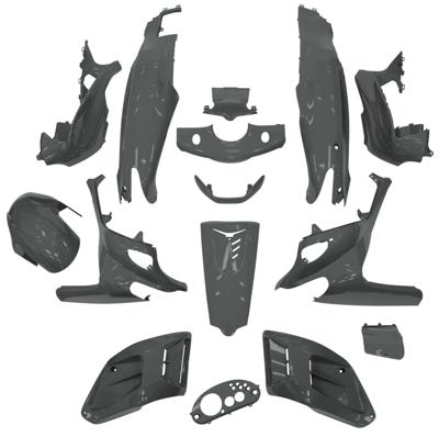 Plaatset 15-delig Edge voor Gilera Runner tot bouwjaar 08-2005 - nardo grey Plaatset 15-delig Edge voor Gilera Runner tot bouwjaar 08-2005 - nardo grey