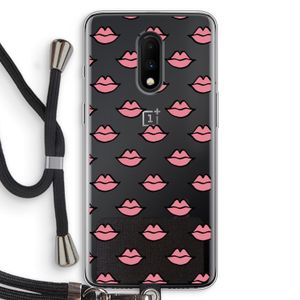 Lipjes: OnePlus 7 Transparant Hoesje met koord