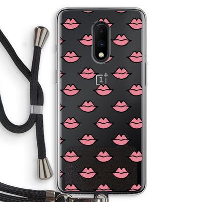 Lipjes: OnePlus 7 Transparant Hoesje met koord