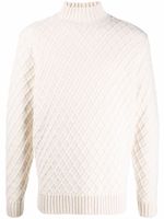A.P.C. pull nervuré à col montant - Tons neutres