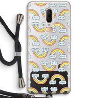 Regenboog: OnePlus 6 Transparant Hoesje met koord Regenboog: OnePlus 6 Transparant Hoesje met koord