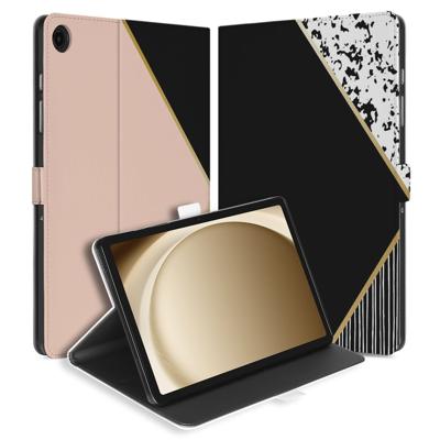 Black Pink Shapes Tablet Hoesje met Standaard Samsung Galaxy Tab A11 Plus