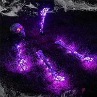 halloween verlichte skelet lamp binnenplaats tuin decoratie rekwisieten led lichtgevende ghost hand skelet hand grond geplaatst lamp vakantie sfeer decoratie rekwisieten ons 110v 1pc Lightinthebox - thumbnail