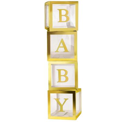 BABY Ballonnen Box (Goud)