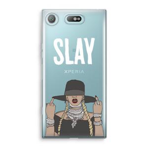 Slay All Day: Sony Xperia XZ1 Compact Transparant Hoesje