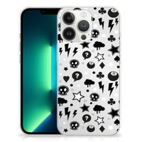 Silicone Back Case iPhone 13 Pro Max Silver Punk