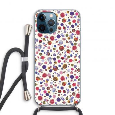 Planets Space: iPhone 12 Pro Transparant Hoesje met koord
