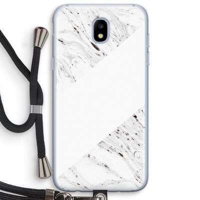 Biggest stripe: Samsung Galaxy J5 (2017) Transparant Hoesje met koord