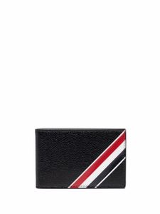 Thom Browne portefeuille pliant à rayures - Noir