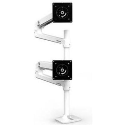 Ergotron LX Series Dual Stacking Arm 40 Klem Wit