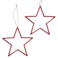 Boltze Home Kersthanger ster 2 dlg. 12x12cm