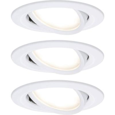 Paulmann 93875 Coin Slim LED-inbouwlamp Set van 3 stuks LED LED vast ingebouwd 18 W Wit (mat)