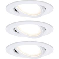 Paulmann 93875 Coin Slim LED-inbouwlamp Set van 3 stuks LED LED vast ingebouwd 18 W Wit (mat)