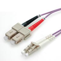 ROLINE 0.5m LC/SC InfiniBand en Glasvezelkabel 0,5 m Violet