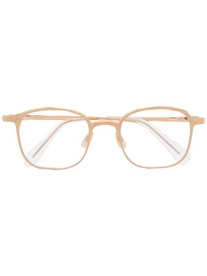 MASAHIROMARUYAMA lunettes de vue MM-0014 à monture ovales - Or