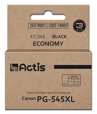 Actis KH-303BKR inkt voor Canon printer, vervanging voor Canon PG-545XL; Supreme; 15ml; 207 pagina's; zwart. Drukt 15% meer af dan de OEM.