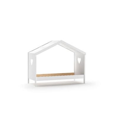 Vipack huisbed Amori zonder achterwand - wit - 90x200 cm - Leen Bakker