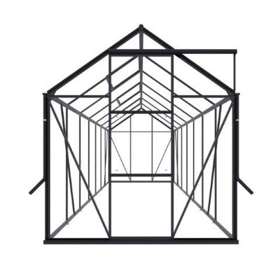 Tuinkas Kate V zwart 3 mm veiligheidsglas - Royal well