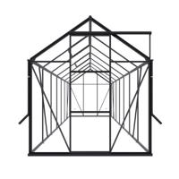 Tuinkas Kate V zwart 3 mm veiligheidsglas - Royal well