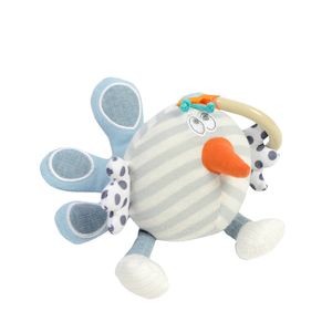 Dolce Toys baby speelgoed Primo knuffel Pauw Peter - 19 cm - kraamcadeau meisje / jongen - 0 jaar / 6 maanden