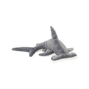 Nature Planet pluche knuffeldier - Hamerhaai - grijs - 54 cm - Haaien - Vissen - Zeedieren