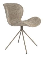 Zuiver Eetkamerstoel 'OMG' Chenille, kleur Beige