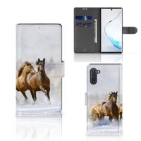 Samsung Galaxy Note 10 | Telefoonhoesje | Met pasjeshouder | Paarden