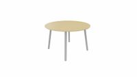 Tafel 9311 rond - 120 cm. - Alu - Beuken - Aluminium