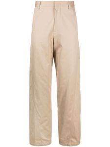 Lanvin Twisted cotton chino trousers - Tons neutres