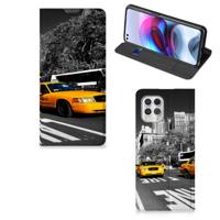 Motorola Moto G100 | Book Cover | New York Taxi
