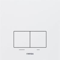 Wisa Delos bedieningspaneel aluminium mat wit tbv Wisa XF/XS Wisa Delos bedieningspaneel aluminium mat wit tbv Wisa XF/XS