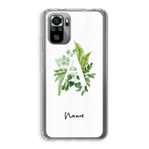Green Brush: Xiaomi Redmi Note 10S Transparant Hoesje