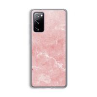 Roze marmer: Samsung Galaxy S20 FE / S20 FE 5G Transparant Hoesje