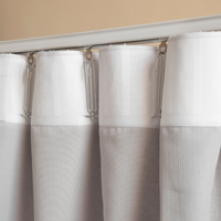 Gordijnen Bouclé - Haken Of Ringen - Off-White 250x300 Cm - - Dekbed-Discounter.nl