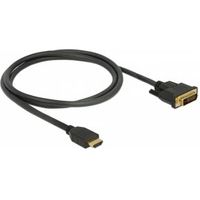 DeLOCK 85652 video kabel adapter 1 m HDMI Type A (Standaard) DVI Zwart - thumbnail