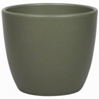 Floran Plantenpot - groen - mat - keramiek - 17 x 15 cm