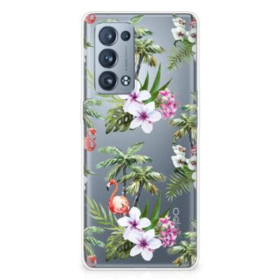 OPPO Reno 6 Pro Plus 5G | TPU Hoesje | Flamingo Palms