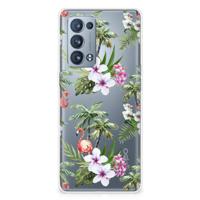 OPPO Reno 6 Pro Plus 5G | TPU Hoesje | Flamingo Palms