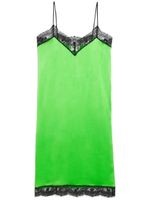 AMI Paris robe-nuisette bordée de dentelle - Vert