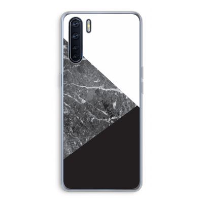 Combinatie marmer: Oppo A91 Transparant Hoesje
