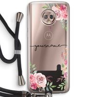 Rozen: Motorola Moto G6 Transparant Hoesje met koord