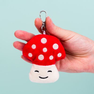 Knuffel sleutelhanger - Paddenstoel
