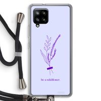 Be a wildflower: Samsung Galaxy A42 5G Transparant Hoesje met koord
