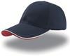 Atlantis AT609 Zoom Piping Sandwich Cap - Navy/White/Red - One Size