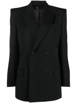 Filippa K blazer en mérinos à boutonnière croisée - Noir