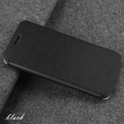 MOFI Rui serie klassieke lederen flip lederen draagtas met beugel embedded stalen plaat all-inclusive voor Xiaomi mi CC9e/a3 (zwart)