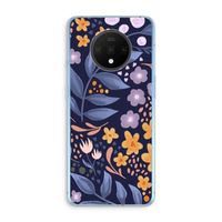 Flowers with blue leaves: OnePlus 7T Transparant Hoesje
