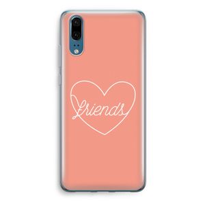 Friends heart: Huawei P20 Transparant Hoesje